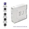 Alimentatore Qoltec per guida DIN | 24W | 24V | 1A | Bianco | Slim