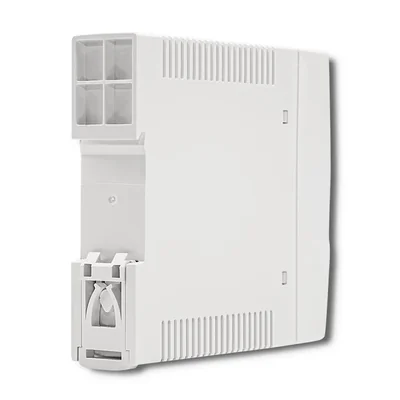 Alimentatore Qoltec per guida DIN | 24W | 24V | 1A | Bianco | Slim