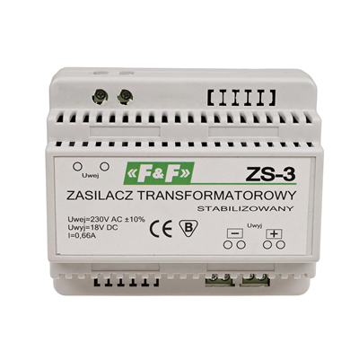 Alimentazione con trasformatore stabilizzato 0 66A 18V