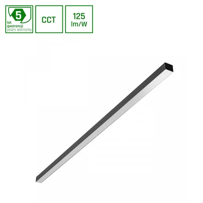 ALLDAY BASIC 50W 3CCT 230V 115st IP20 1503x42x37mm BLACK OP 5 JAHRE GARANTIE.