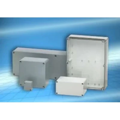 Alloggiamento per PC 121211 120x122x105, coperchio grigio, IP 67