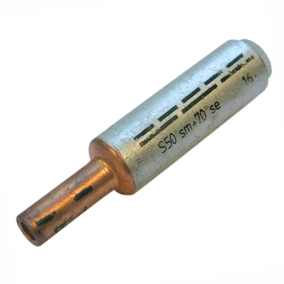 Aluminum-copper reducing nipple 95/120/70 1 pc