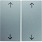 Aluminum double rocker with the imprint of the "arrow" symbol