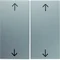 Aluminum double rocker with the imprint of the "arrow" symbol