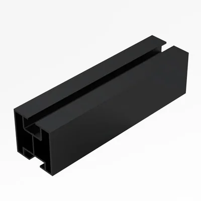 Aluminum profile 222cm black