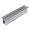 Aluminum profile without side walls with a channel for a T-bolt and a groove, length 4400mm
