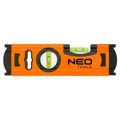 Aluminum spirit level 20 cm, 2 vials