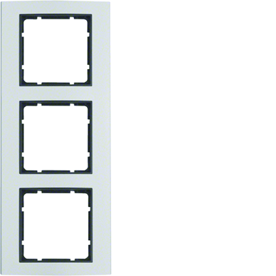 Aluminum/anthracite triple frame