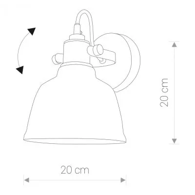 AMALFI Lampa ścienna złota
