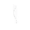 AMBER MILANO Suspension E14 IP20 chrome avec abat-jour en verre