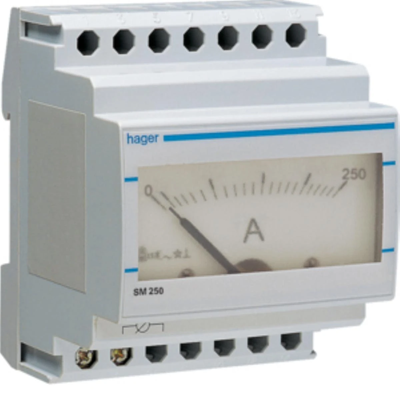 Ampèremètre analogique 0-250A, indirect
