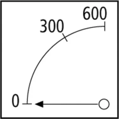 Amperomierz, klasa 1, 5, EQ96S-600/5