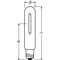 Ampoule à décharge sodium NAV T 100 SUPER 4Y 100W E40