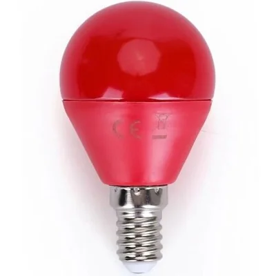 AMPOULE BOULE E14 25W P45 ROUGE