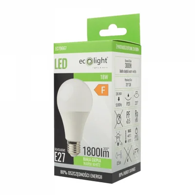 Ampoule classique E27 18W 3000K 1620lm