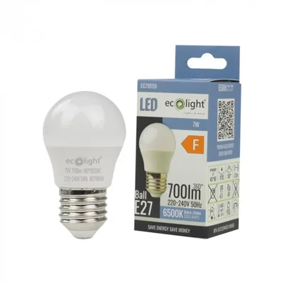 Ampoule de golf E27 7W 6500K 630lm