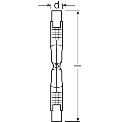 Ampoule halogène HALOINE 64684 ECO 48W R7s