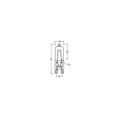 Ampoule halogène HALOPIN® pour four 25 W 230 V G9