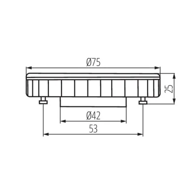 Ampoule LED 9W GX53 4000K laiteuse