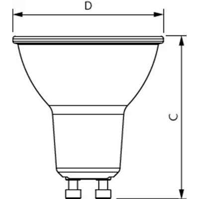 Ampoule LED Corepro LEDspot 550lm GU10 4000K