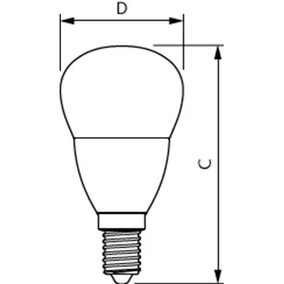 Ampoule LED CorePro lustre ND 5-40W E14