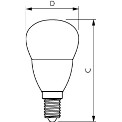 Ampoule LED CorePro lustre ND 5-40W E14