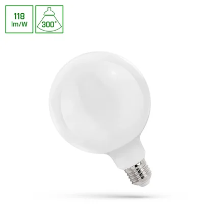 Ampoule LED G125 E-27 230V 11W COG NW Spectre Lacté