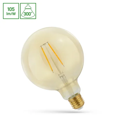 Ampoule LED G125 E-27 230V 2W COG WW RETROSHINE SPECTRUM