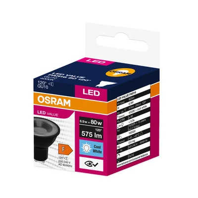 Ampoule LED PAR16 VALUE 80 120 6,9 W/840 230 V GU10 BK