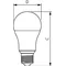 Ampoule LED Philips CorePro 13 W (équivalent 100 W), 1521 lm, 4000 K, culot ND 13-100 W, A60, culot E27, 840, plastique mat, garantie 2 ans.