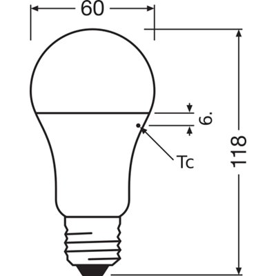 Ampoule LED VALUE CLA 10.5W E27 1055lm 4000K NW