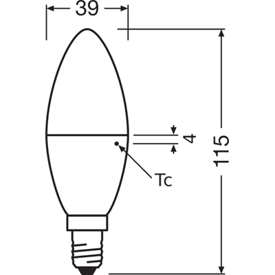 Ampoule LED VALUE CLASSIC B 7W 806lm 2700K E14 WW