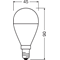 Ampoule LED VALUE CLASSIC P 7.5W 806lm 2700K E14 WW