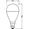 Ampoule LED VALUE CLASSIC P 7.5W 806lm 2700K E14 WW