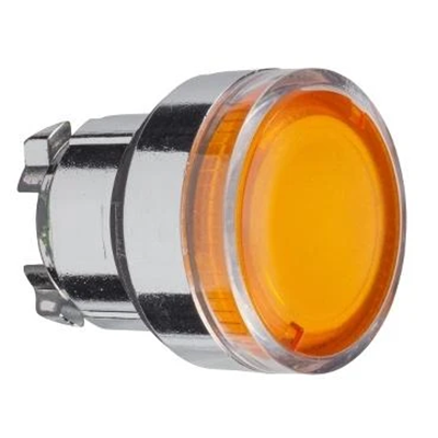 Ampoule métallique BA 9s à réinitialisation automatique à bouton-poussoir orange, typique