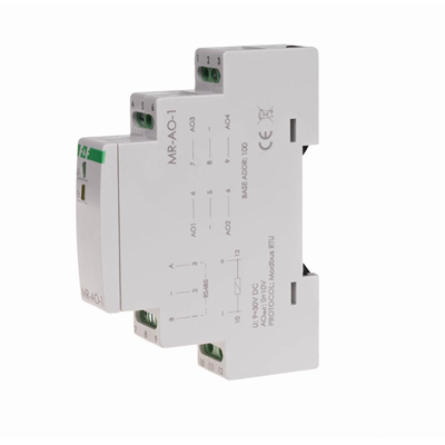 Analog output module with MODBUS RTU output