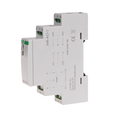 Analogový výstupní modul s výstupem MODBUS RTU