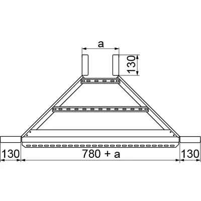 Anbau-T-Stück, Breite 200 mm, Höhe 150 mm