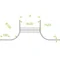Anbau-T-Stück Breite 200 mm, Höhe 200 mm