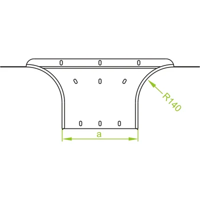 Anbau-T-Stück, TKZDP100H100