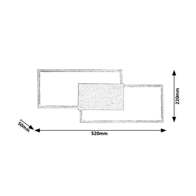 Andrei Applique aluminium brossé