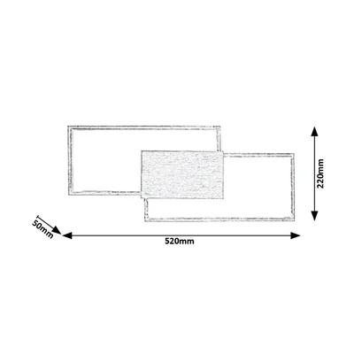 Andrei Applique aluminium brossé