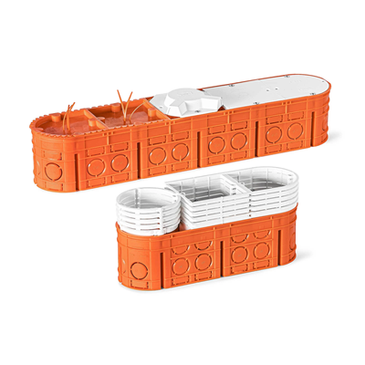 Anello distanziale a settori 30x71x71mm interno per serie MULTIWALL e MULTIBOX, bianco, 24 pz.