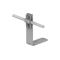 Angled bracket with a screw H=10 cm, hot-dip galvanized