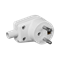 Angled plug 16A 230V IP20 white