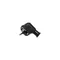 Angled plug with earthing unischuko black