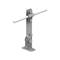 Angled sheet metal holder with a screw H=14.5 cm, hot-dip galvanized