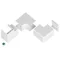 Angolo interno passacavo 40/40 PVC bianco