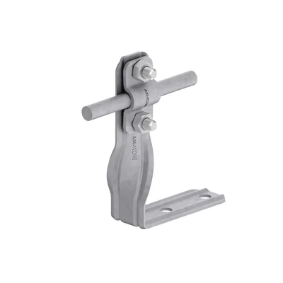 Angular handle screwed with a screw H=10 cm, hot-dip galvanized