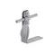Angular handle screwed with a screw H=10 cm, hot-dip galvanized